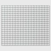 Papier Cadeau Partition de notes de musique (Plat)