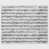 Papier Cadeau Partition sur bouleau (Plat)