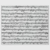 Papier Cadeau Partition sur bouleau blanc (Plat)