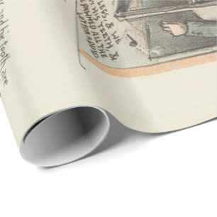 Papier Cadeau Partition vintage Plaque de chanson Pauvre Callagh