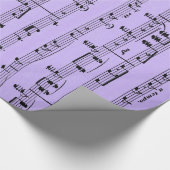 Papier Cadeau Partition violette (Coin)