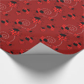 Papier Cadeau Partout conception de coccinelle (Coin)