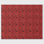 Papier Cadeau Partout conception de coccinelle (Plat)