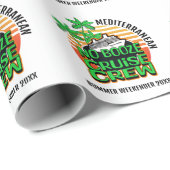 Papier Cadeau PAS DE BOOZE CROISIÈRE ÉQUIPAGE Destination Voyage (Coin rond)