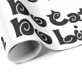 Papier Cadeau Pas de chats, pas de vie (Coin rond)