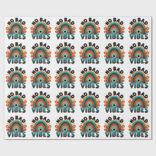 Papier Cadeau Pas de mauvaises vibrations. T-Shirt à motif arc-e