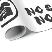 PAPIER CADEAU PAS DE VIE SAINE (Coin rond)