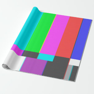 Papier Cadeau pas d'écran TV signal avec bruit