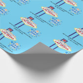 Papier Cadeau Pas tout reste à Vegas C'est un garçon (Coin)