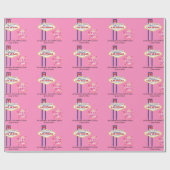 Papier Cadeau Pas tout reste à Vegas C'est une fille (Plat)