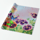 Papier Cadeau PASSAGES EN Papier À ÉTOILES ROUGES (Déroulé)