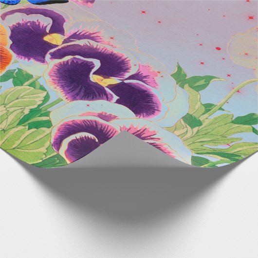 Papier Cadeau PASSAGES EN Papier À ÉTOILES ROUGES (Coin)