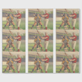 Papier Cadeau Passe-temps SUPÉRIEUR de base-ball (Plat)