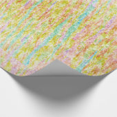 Papier Cadeau Pastel Arc-en-ciel Couleurs Scribbles (Coin)