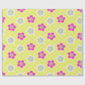 Papier Cadeau Pastel Aux Fleurs (Plat)