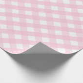 Papier Cadeau Pastel Baby Soft rose et blanc chèque cadeau Plaid (Coin)