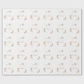 Papier Cadeau Pastel Beige mignon Baby shower illustratif (Plat)