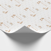 Papier Cadeau Pastel Beige mignon Baby shower illustratif (Coin)
