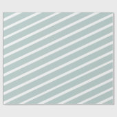 Papier Cadeau Pastel Bleu Blanc Diagonal Grille Motif Cadeau (Plat)