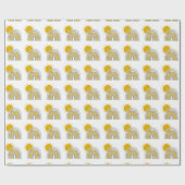 Papier Cadeau Pastel Blue Rainbow 1er Anniversaire Thème de fête (Plat)