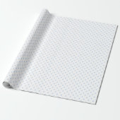 Papier Cadeau Pastel Blue Small Polka Point (Déroulé)