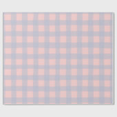 Papier Cadeau Pastel Checkered Gingham Wrapping Paper (Plat)