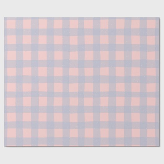 Papier Cadeau Pastel Checkered Gingham Wrapping Paper (Plat)
