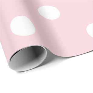 Papier Cadeau Pastel classique blanc de petites roses pâles de