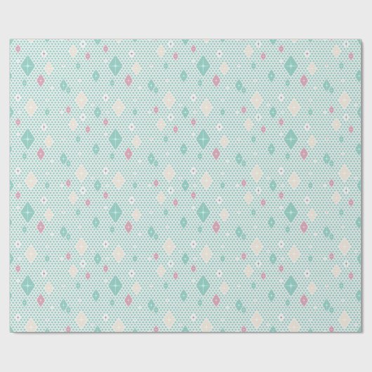 Papier Cadeau Pastel Crystal Star Pattern (Plat)