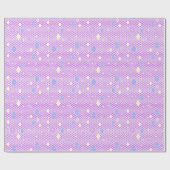 Papier Cadeau Pastel Crystal Star Pattern (Plat)