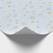 Papier Cadeau Pastel Crystal Star Pattern (Coin)