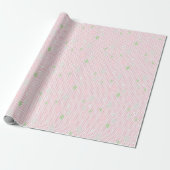Papier Cadeau Pastel Crystal Star Pattern Wrapping Paper (Déroulé)