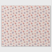 Papier Cadeau Pastel Cupcake Confetti Papier d'enveloppement d'a (Plat)