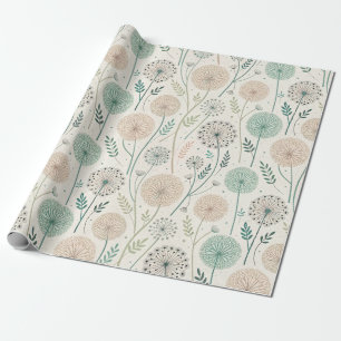 Papier Cadeau Pastel Dandelion Dreams - Flore lunaire (2)
