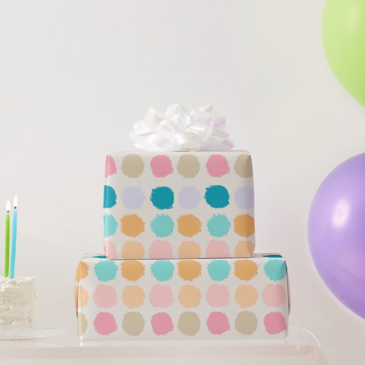 Papier Cadeau Pastel Dots (Cadeaux de fête)