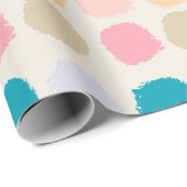 Papier Cadeau Pastel Dots (Coin rond)
