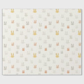 Papier Cadeau Pastel Easter Bunnies | Easter Wrapping Paper (Plat)