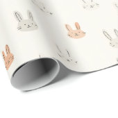 Papier Cadeau Pastel Easter Bunnies | Easter Wrapping Paper (Coin rond)
