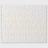 Papier Cadeau Pastel Easter Bunnies, Eggs, and Chicks (Plat)