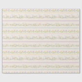 Papier Cadeau Pastel Easter Egg Stripe – Tulips & Florals (Plat)