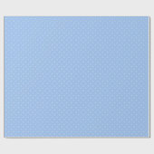 Papier Cadeau Pastel et petits pois bleu clair (Plat)