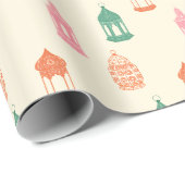 Papier Cadeau Pastel Fanous Lantern Wrapping Paper (Coin rond)