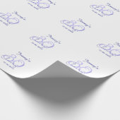 Papier Cadeau Pastel félicite 30ème anniversaire violet élégant (Coin)