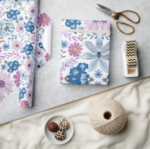 Papier Cadeau Pastel Floral