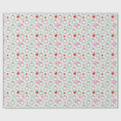 Papier Cadeau pastel flower owl (Plat)