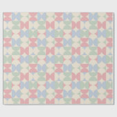 Papier Cadeau Pastel Geometric Retro Circle Pattern  (Plat)