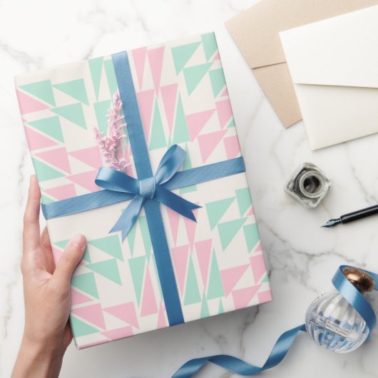 Papier Cadeau Pastel géométrique doux (Cadeaux)