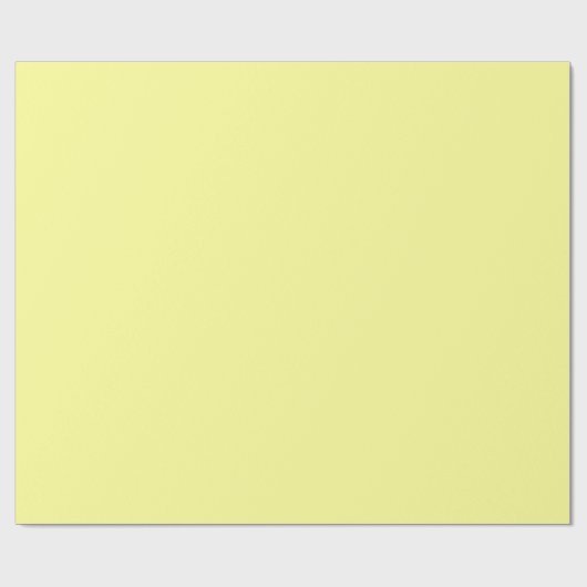 Papier Cadeau Pastel Jaune (Plat)