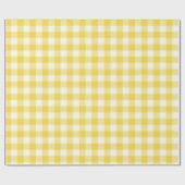Papier Cadeau Pastel Jaune En vichy Buffalo Check Plaid Motif  (Plat)
