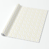 Papier Cadeau Pastel Jaune Simple Moderne Motif (Déroulé)